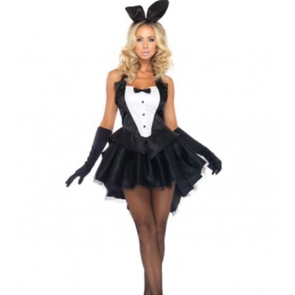 Hallowen Playboy Bunny Costume 3 Pieces Set Gem